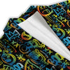 Abstract Graffiti Neon Monsters Print Pattern Women's Blazer-grizzshop