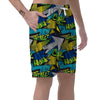 Abstract Graffiti Print Men's Shorts-grizzshop