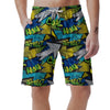 Abstract Graffiti Print Men's Shorts-grizzshop