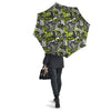 Abstract Grey And Neon Green Graffiti Print Pattern Umbrella-grizzshop