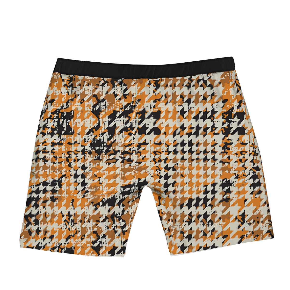 Abstract Grunge Houndstooth Camo Print Pattern Boxer Briefs-grizzshop