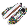 Abstract Grunge Urban Colorful Bicycle Print Pattern Skate Shoes-grizzshop