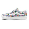 Abstract Hand Prints Colorful Print Pattern Skate Shoes-grizzshop