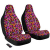 Abstract Hearts Neon Print Pattern Car Seat Covers-grizzshop