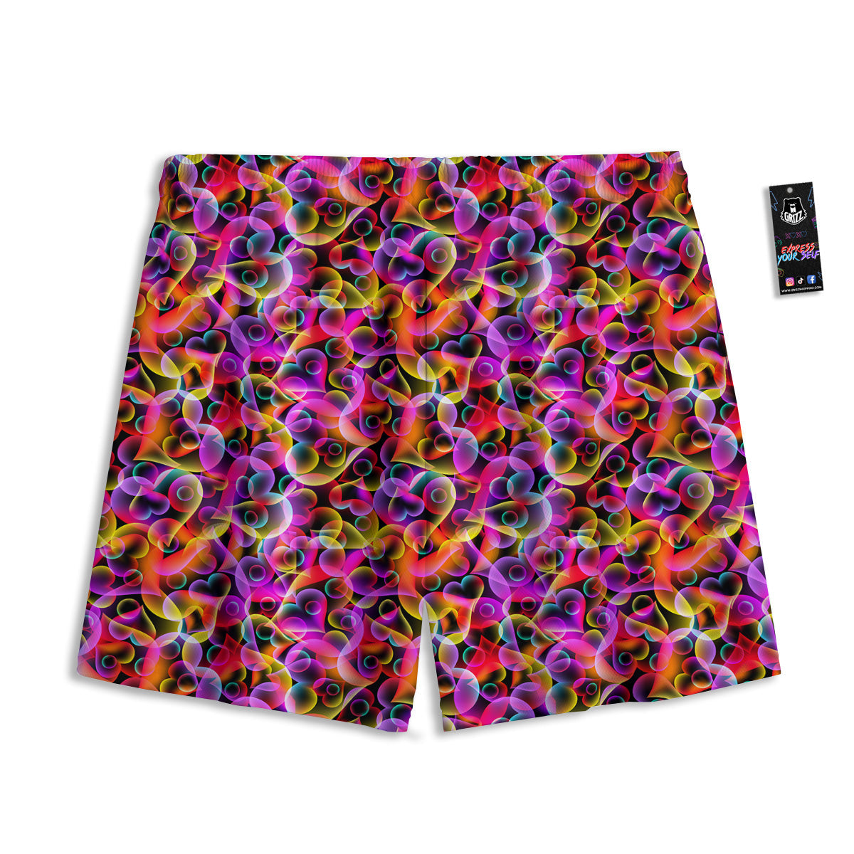 Amulet Eye Of Horus Print Mesh Shorts