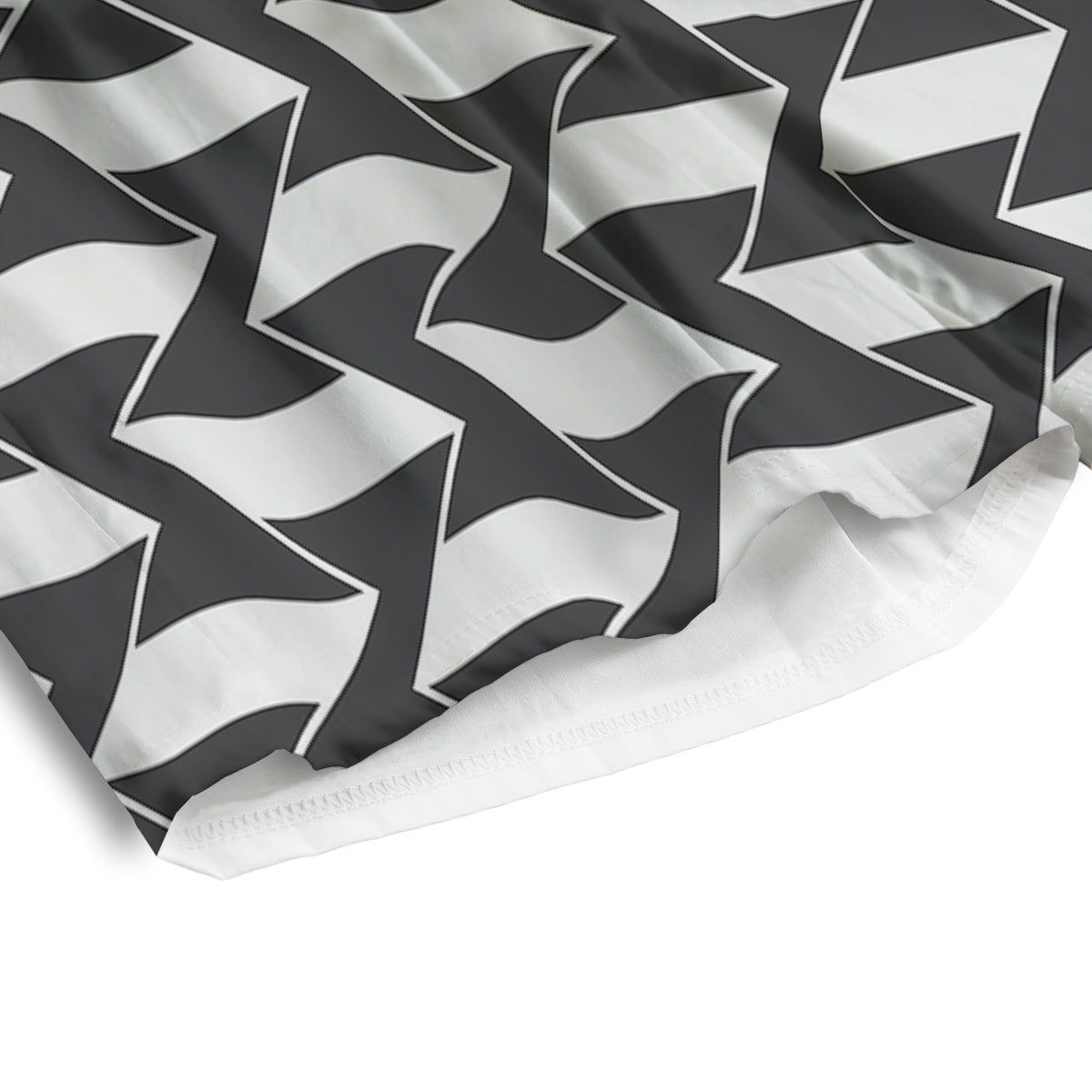 Abstract Heometric Zigzag Print Pattern Men's Athletic Shorts-grizzshop
