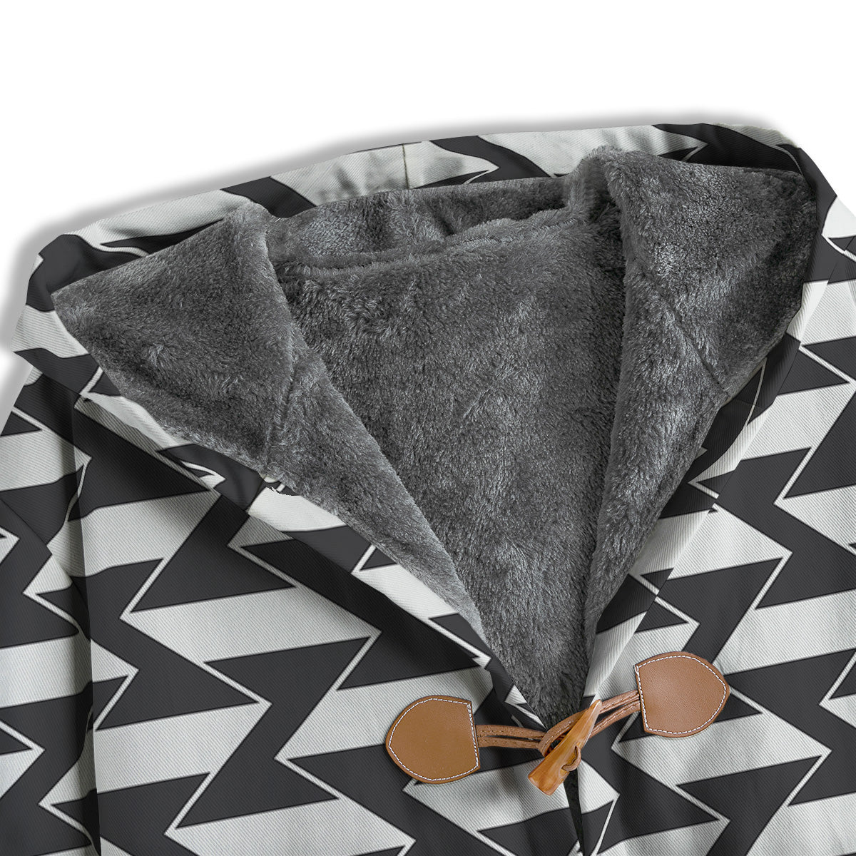 Abstract Heometric Zigzag Print Pattern Men's Windbreaker Jacket-grizzshop