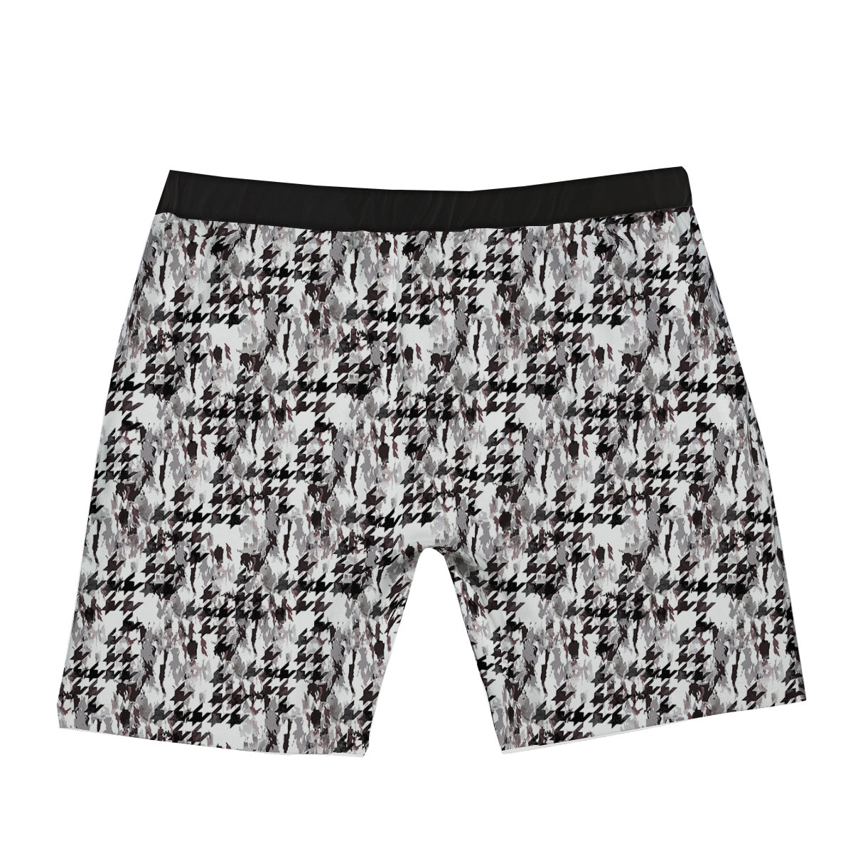 Abstract Houndstooth And Camo Print Pattern Boxer Briefs-grizzshop