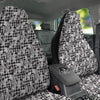 Abstract Houndstooth And Camo Print Pattern Car Seat Covers-grizzshop