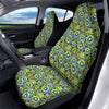 Abstract Kiwi Glitch Print Pattern Car Seat Covers-grizzshop