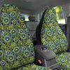 Abstract Kiwi Glitch Print Pattern Car Seat Covers-grizzshop