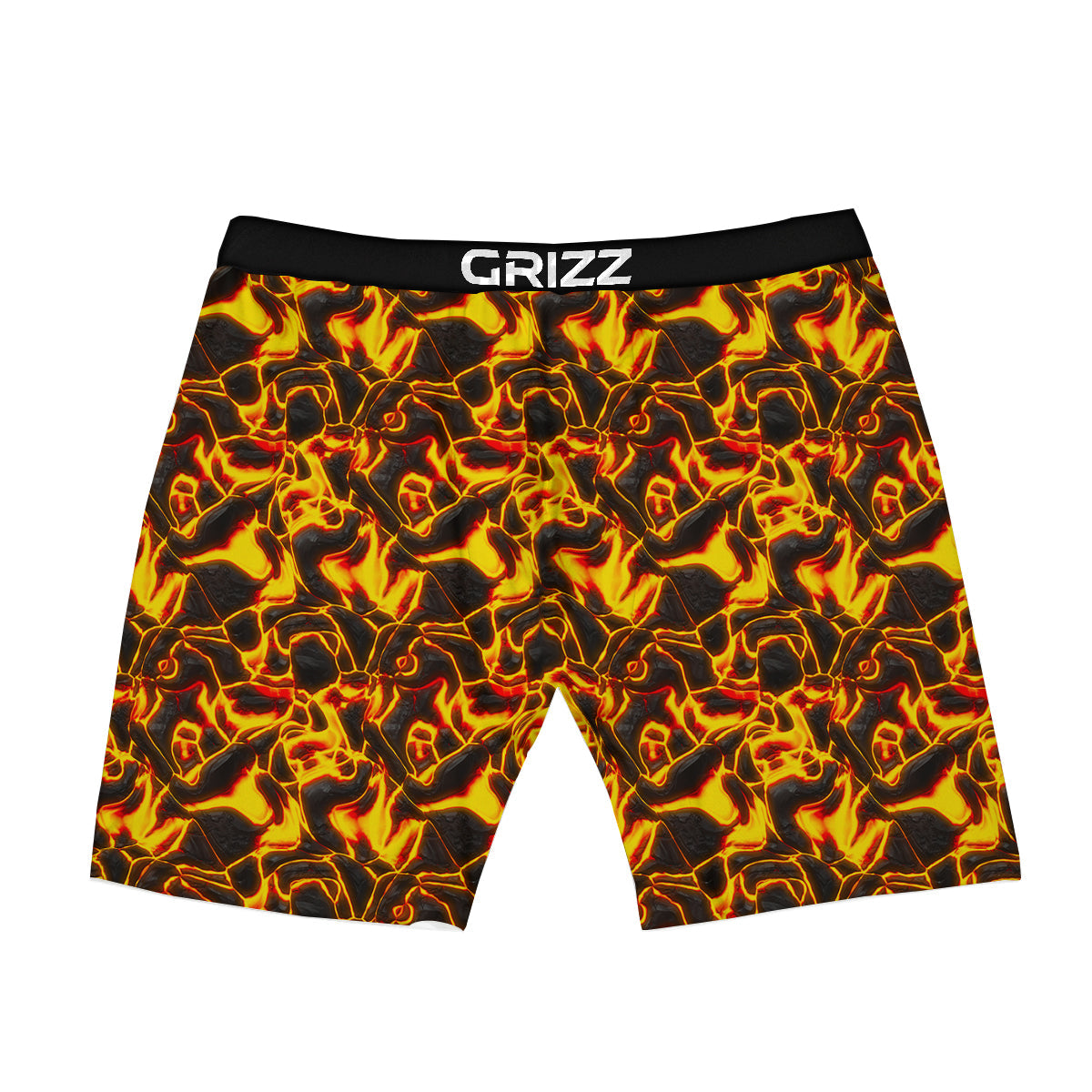 Abstract Lava And Fire Texture Print Boxer Briefs-grizzshop