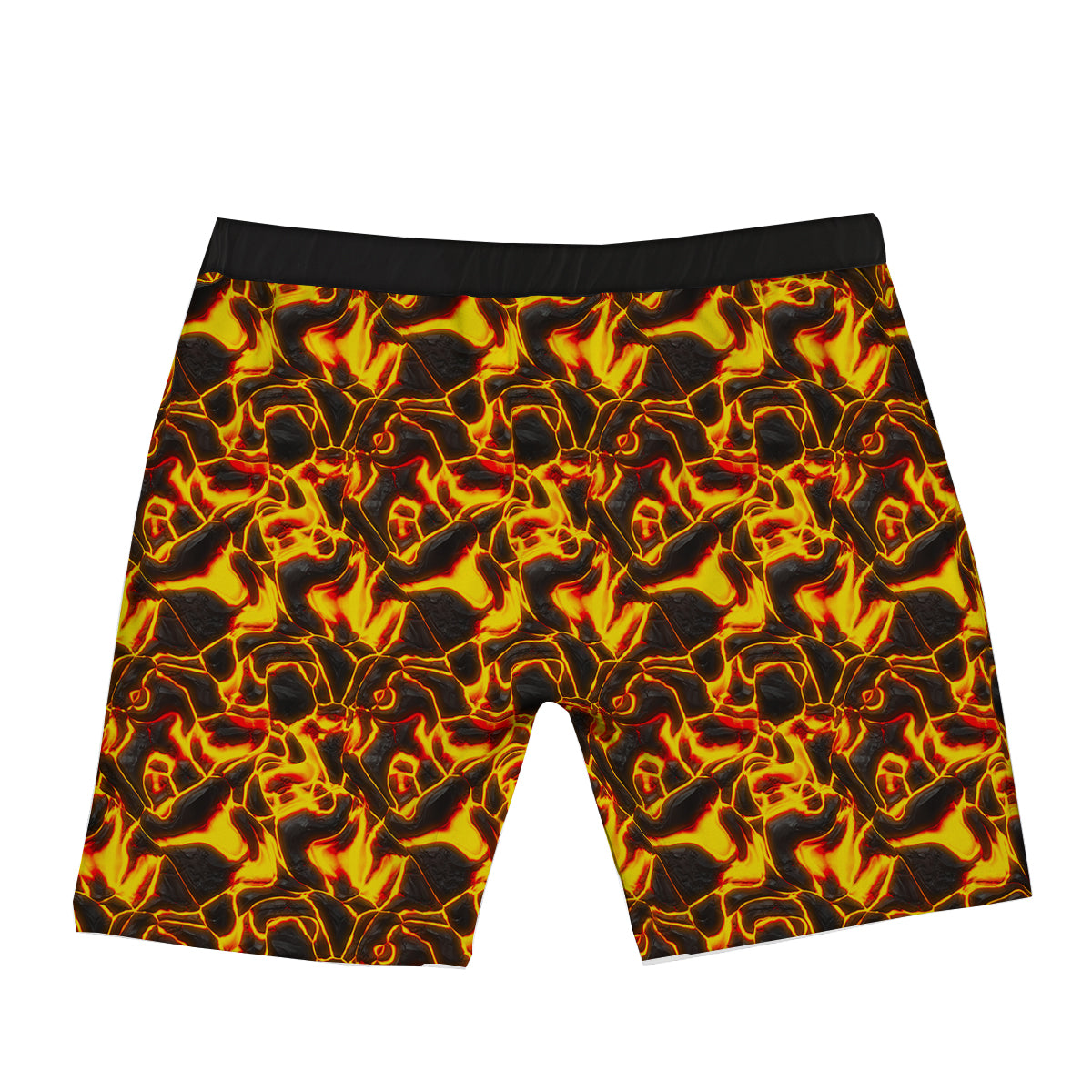 Abstract Lava And Fire Texture Print Boxer Briefs-grizzshop
