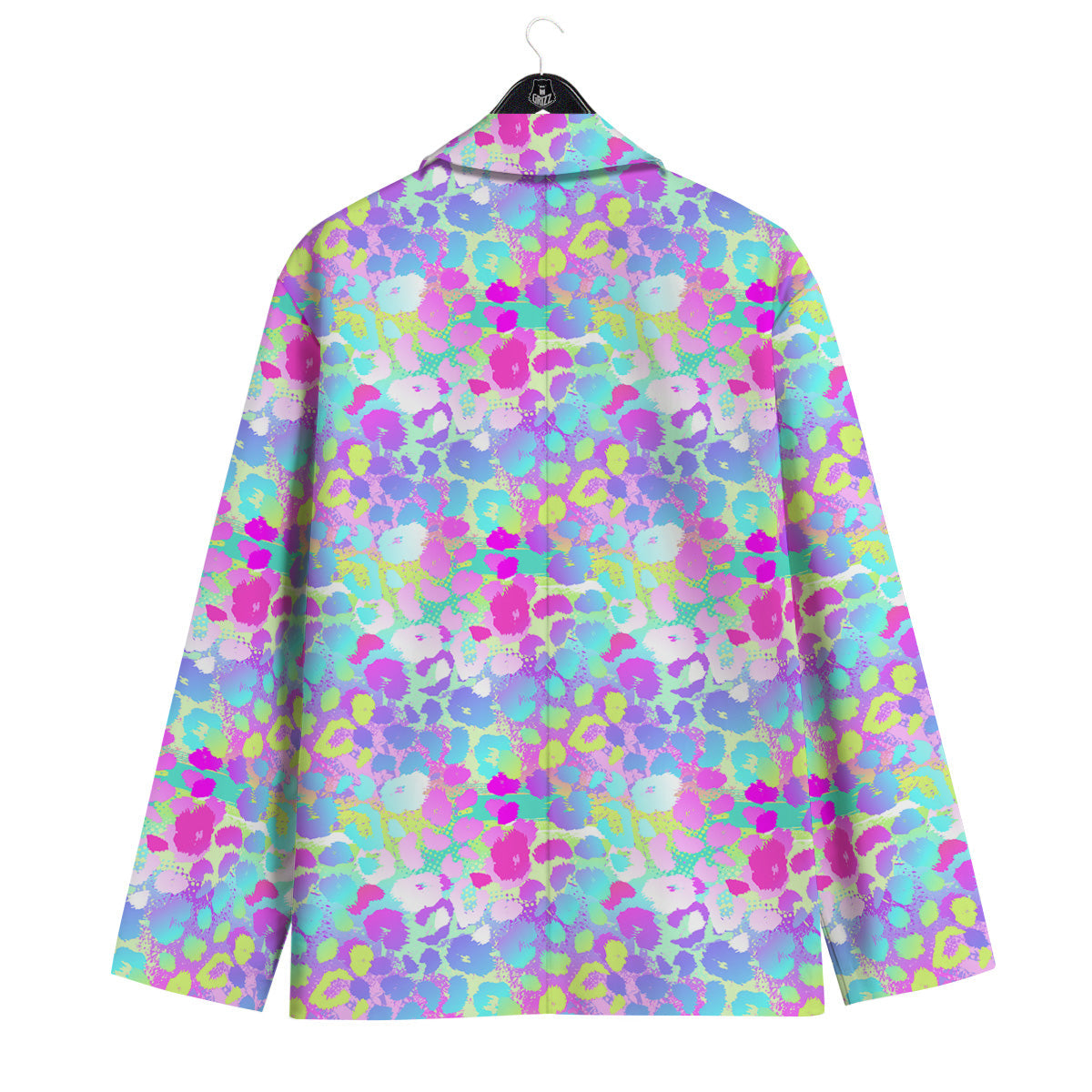 Abstract Leopard Tropical Pastel Print Pattern Men's Sport Coat-grizzshop