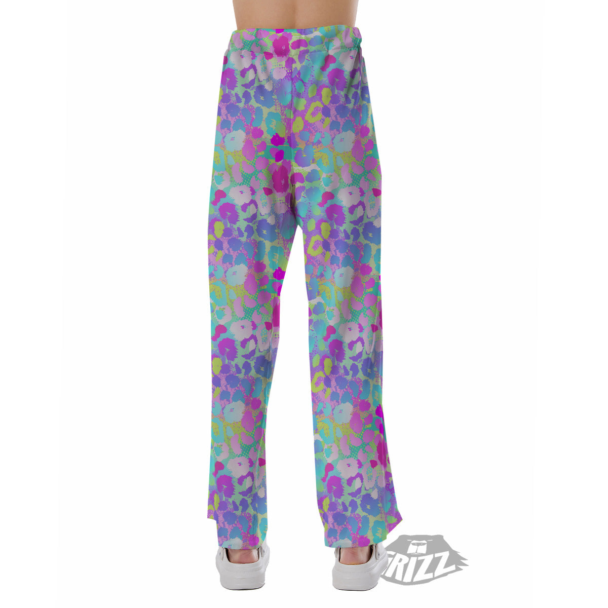 Abstract Leopard Tropical Pastel Print Pattern Pajama Pants-grizzshop