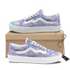 Abstract Leopard Tropical Pastel Print Pattern Skate Shoes-grizzshop