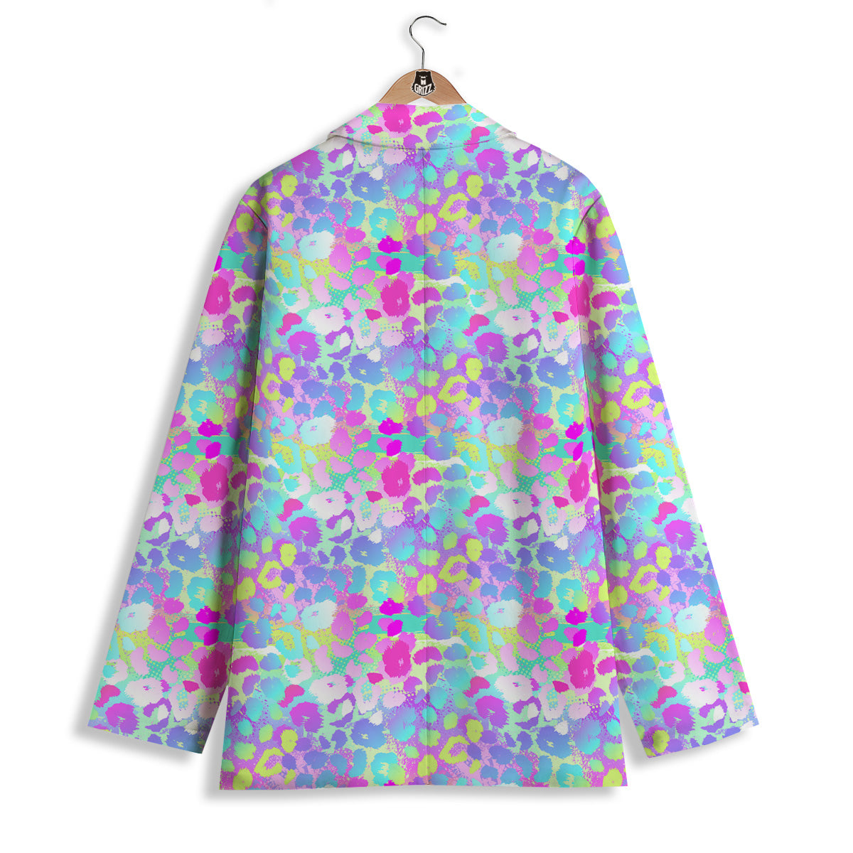 Abstract Leopard Tropical Pastel Print Pattern Women's Blazer-grizzshop