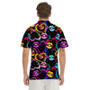 Abstract Lip Graffiti Print Men's Golf Shirts-grizzshop