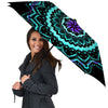 Abstract Mandala Teal And Purple Print Umbrella-grizzshop