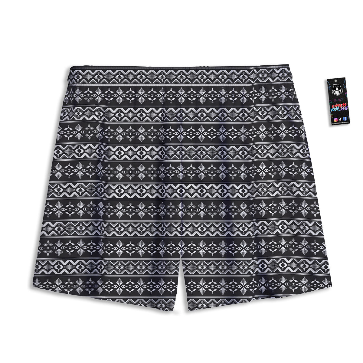 Alien Light Green Print Mesh Shorts