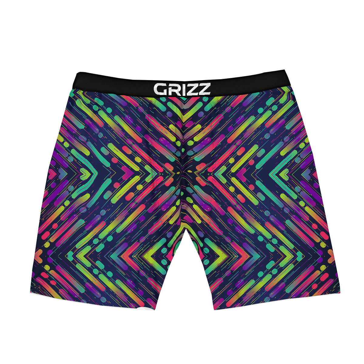 Abstract Neon Colorful Stripes Print Pattern Boxer Briefs-grizzshop