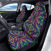 Abstract Neon Colorful Stripes Print Pattern Car Seat Covers-grizzshop