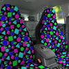 Abstract Neon Geometric Print Pattern Car Seat Covers-grizzshop