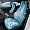 Abstract Ocean Marble Pink Blue Print Car Seat Covers-grizzshop