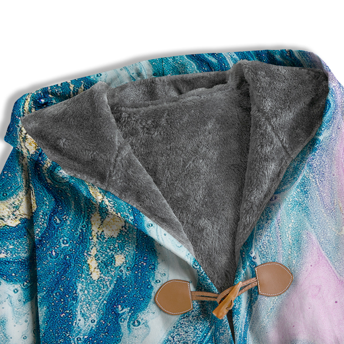 Abstract Ocean Marble Pink Blue Print Men's Windbreaker Jacket-grizzshop