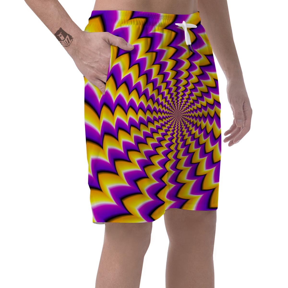 Abstract Optical illusion Men's Shorts-grizzshop