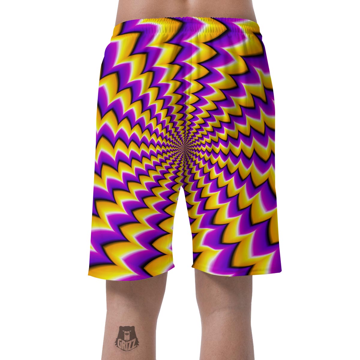 Abstract Optical illusion Men's Shorts-grizzshop