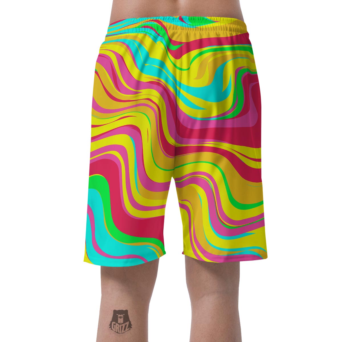 Abstract Paint Men's Shorts-grizzshop