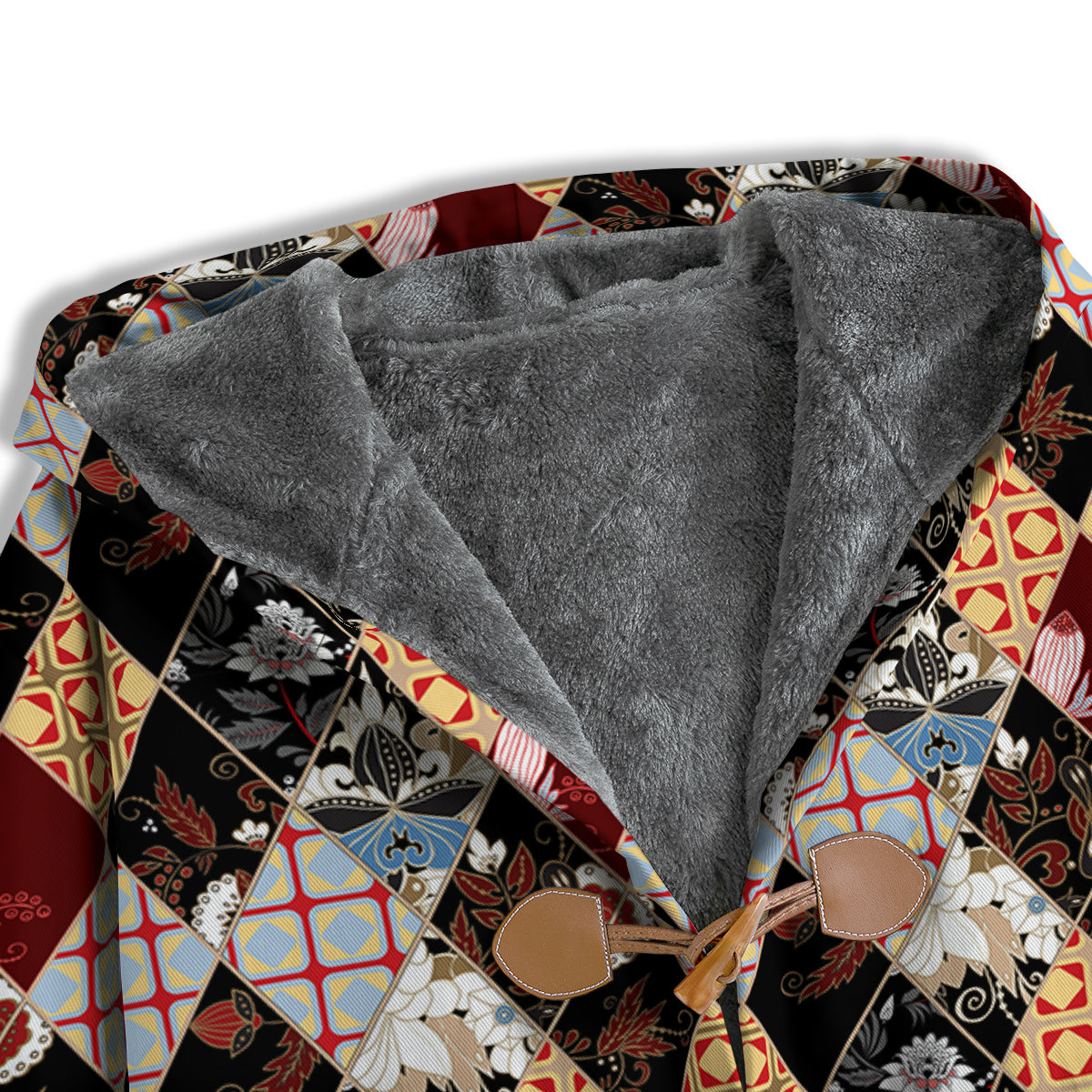 Abstract Patchwork Floral Print Pattern Men's Windbreaker Jacket-grizzshop