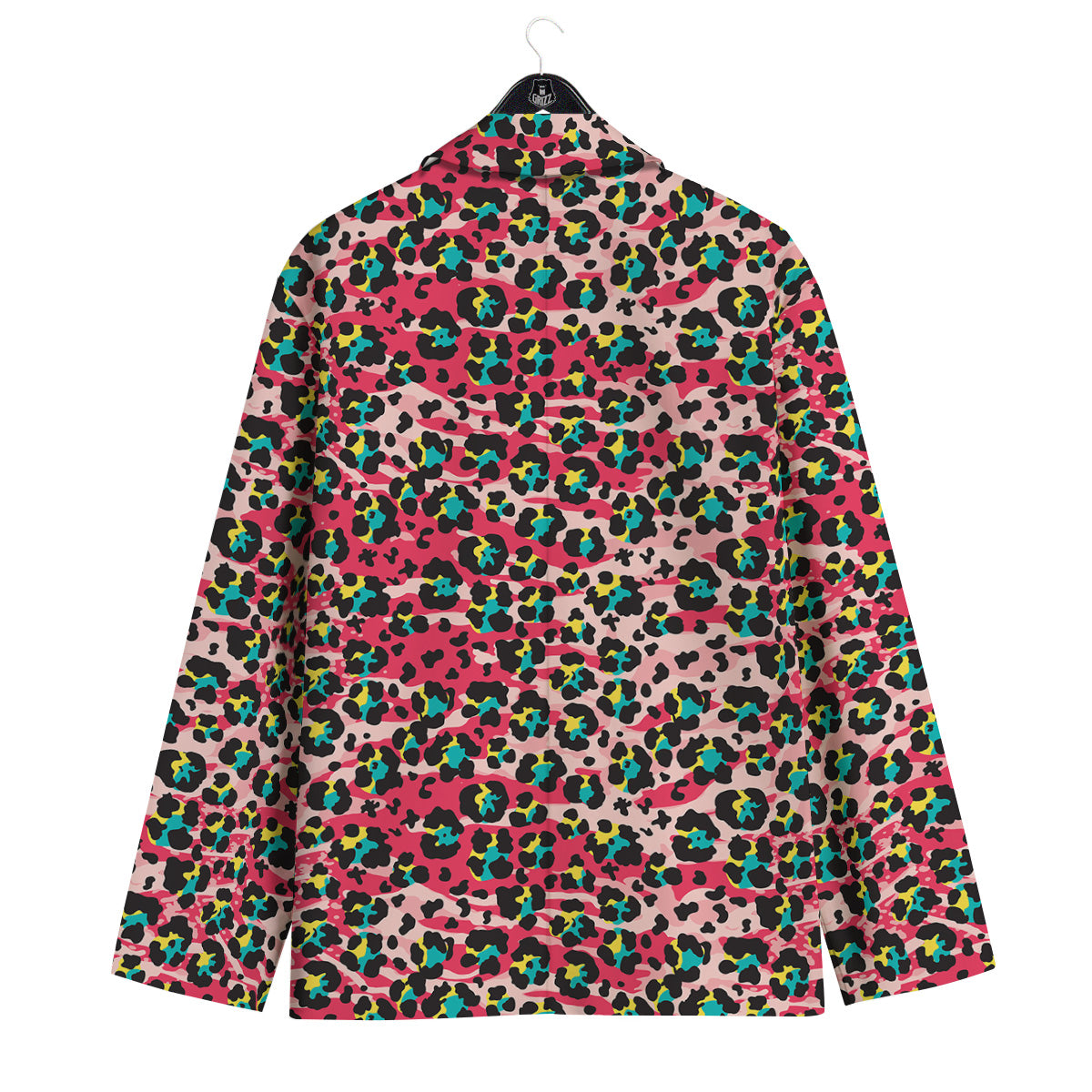 Abstract Pink Leopard Skin Print Pattern Men's Sport Coat-grizzshop