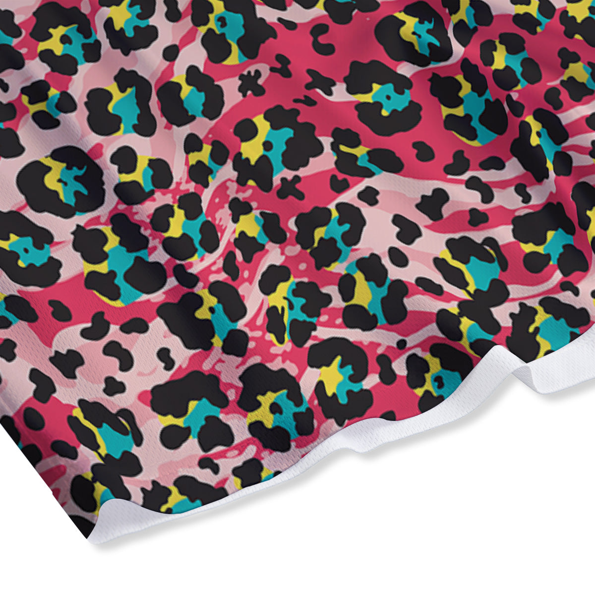 Astronaut Skull Digital Glitch Print Mesh Shorts