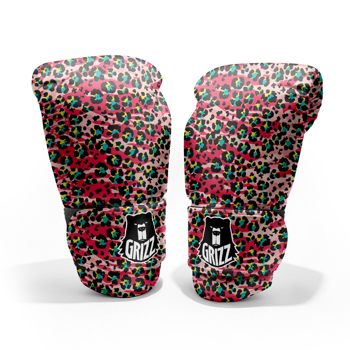 Abstract Pink Leopard Skin Print Pattern Pro Boxing Glove