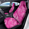 Abstract Pink Marble Print Car Seat Covers-grizzshop