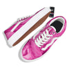 Abstract Pink Marble Print Skate Shoes-grizzshop