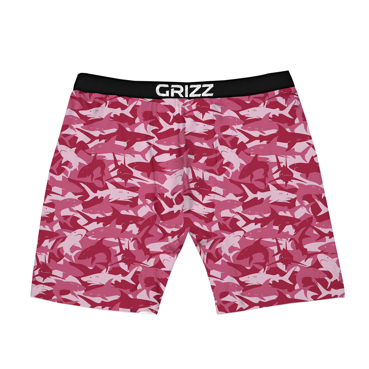 Abstract Pink Shark Camo Print Pattern Boxer Briefs-grizzshop