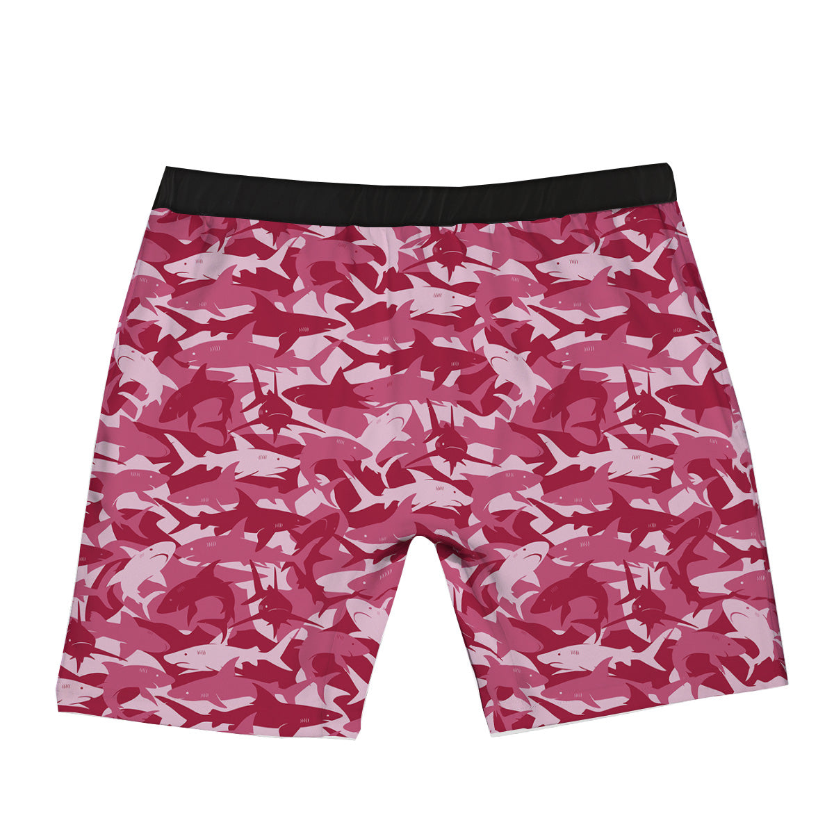 Abstract Pink Shark Camo Print Pattern Boxer Briefs-grizzshop