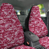 Abstract Pink Shark Camo Print Pattern Car Seat Covers-grizzshop