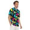 Abstract Psychedelic Graffiti Men's Golf Shirts-grizzshop