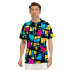 Abstract Psychedelic Graffiti Men's Golf Shirts-grizzshop