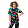 Abstract Psychedelic Graffiti Women's Golf Shirts-grizzshop