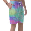 Abstract Psychedelic Holographic Men's Shorts-grizzshop