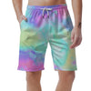 Abstract Psychedelic Holographic Men's Shorts-grizzshop