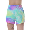 Abstract Psychedelic Holographic Women's Shorts-grizzshop