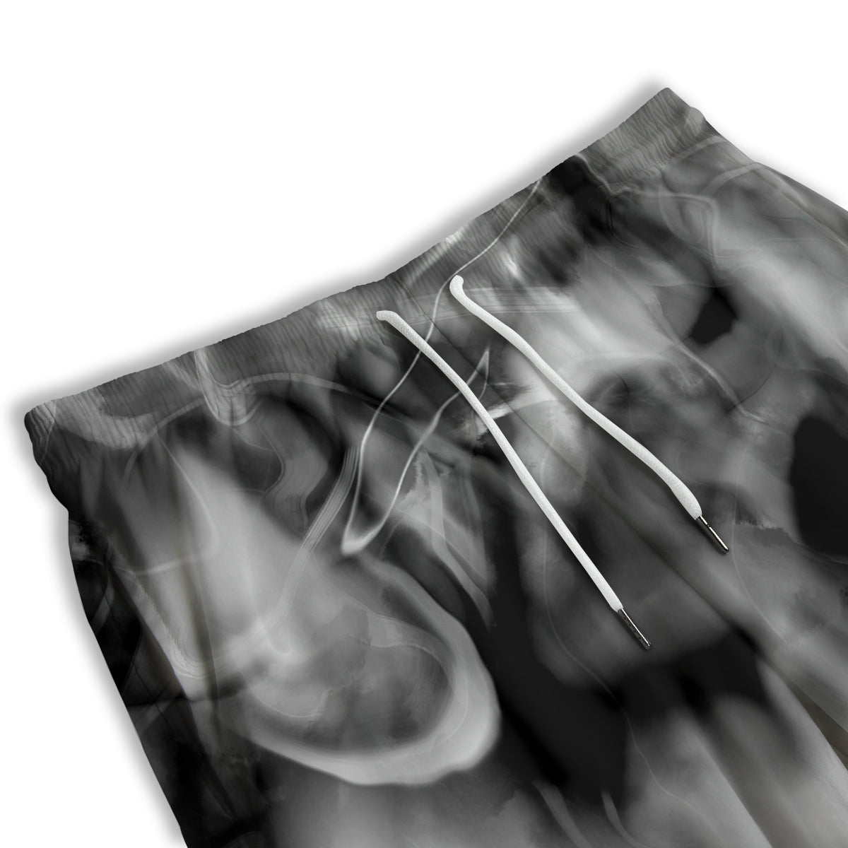 Abstract Psychedelic Liquid Smoke Print Men's Athletic Shorts