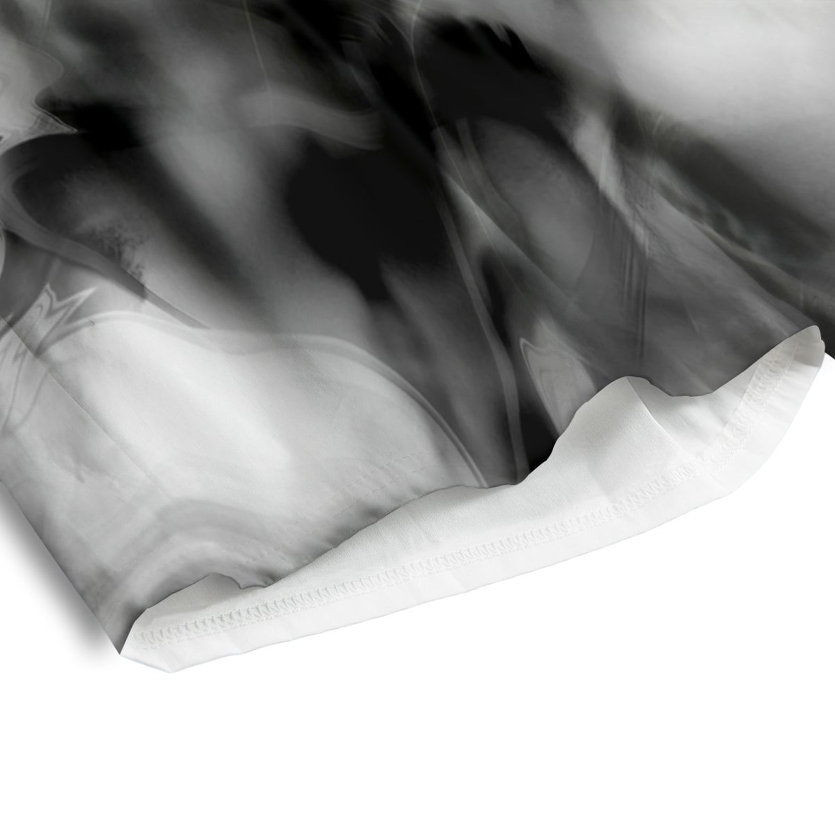 Abstract Psychedelic Liquid Smoke Print Men's Athletic Shorts