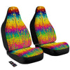 Abstract Psychedelic Rainbow Acid Print Car Seat Covers-grizzshop